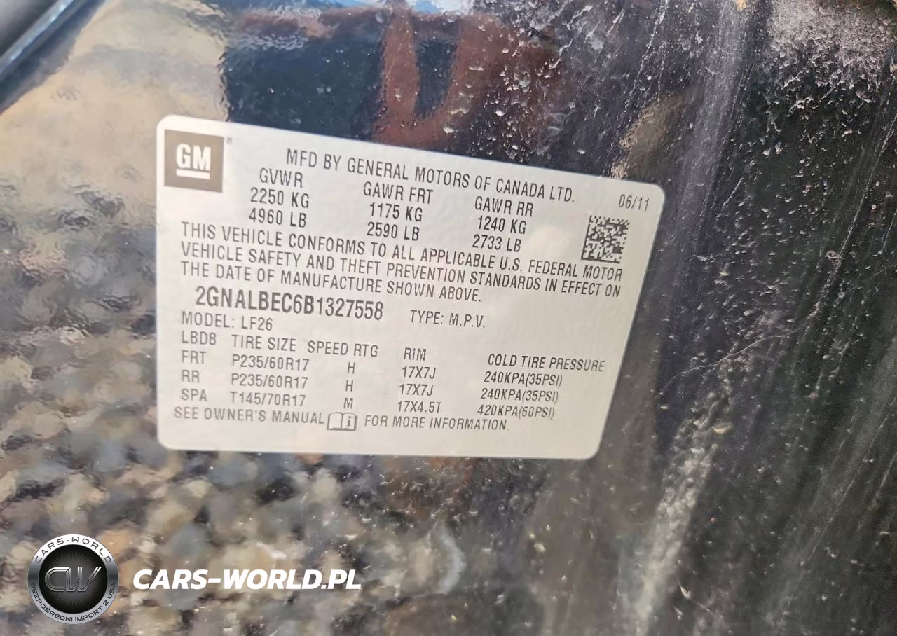 2011 Chevrolet Equinox Ls VIN:2GNALBEC6B1327558 - 13