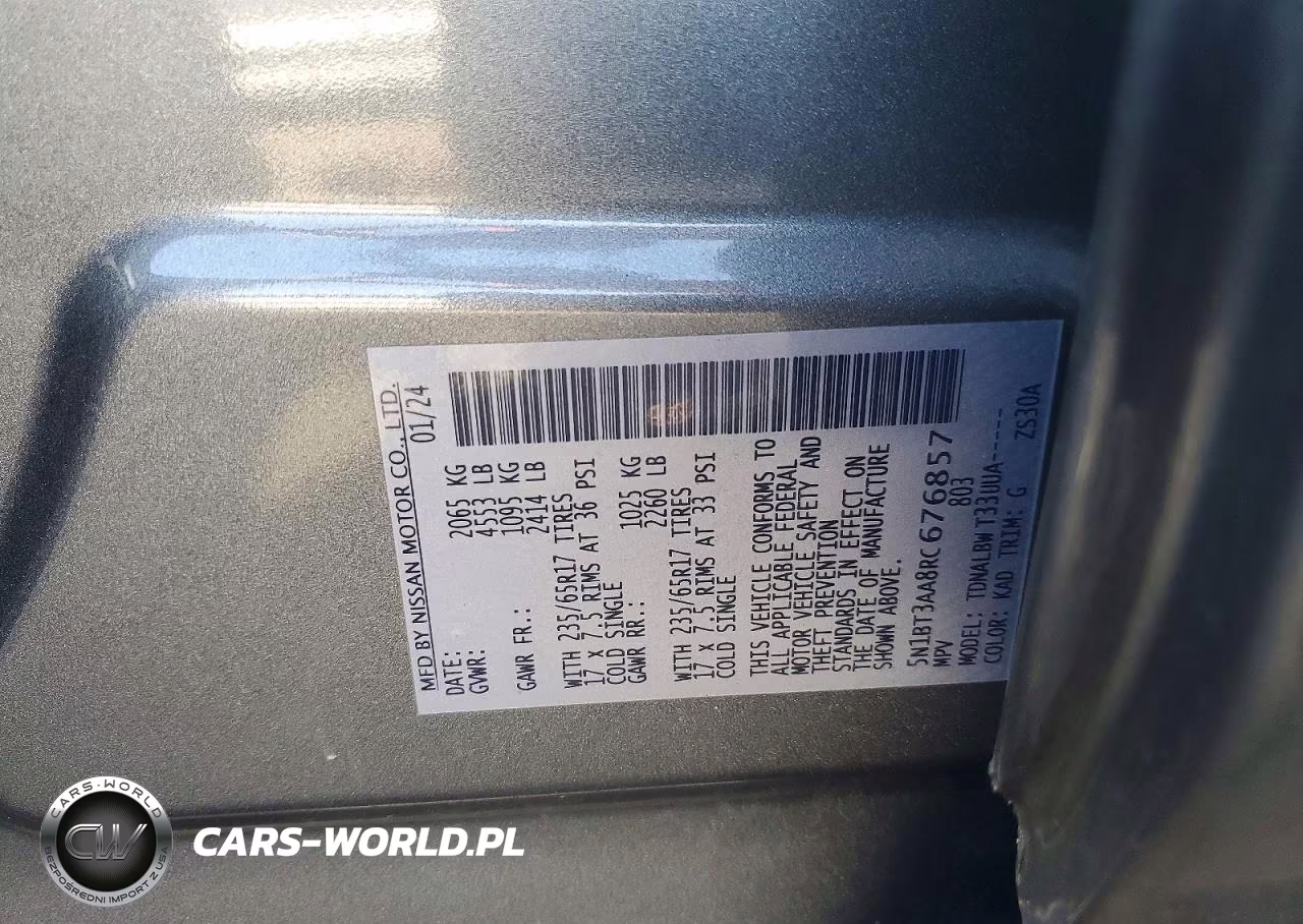 2024 Nissan Rogue S VIN:5N1BT3AA8RC676857 - 13