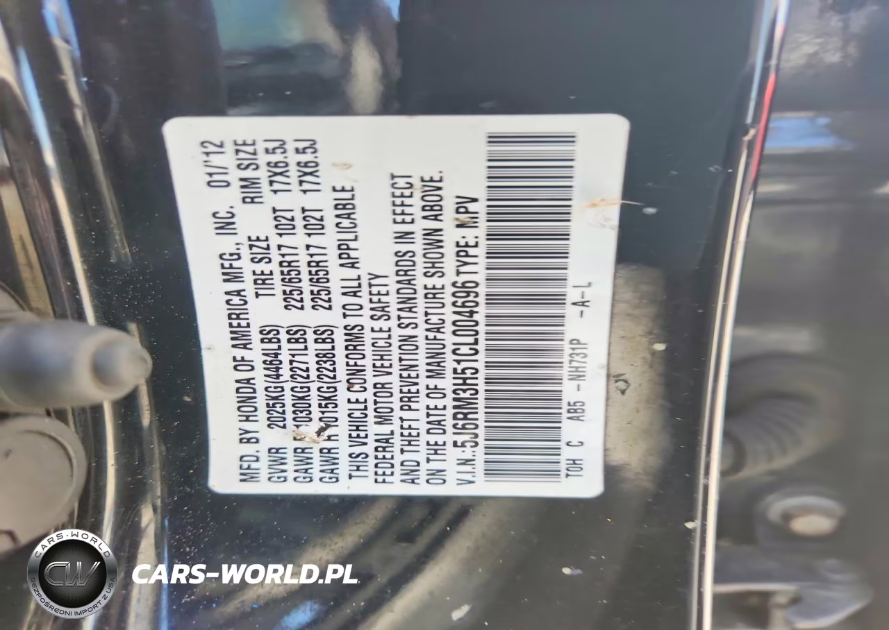 2012 Honda Cr-V Ex VIN:5J6RM3H51CL004696 - 14