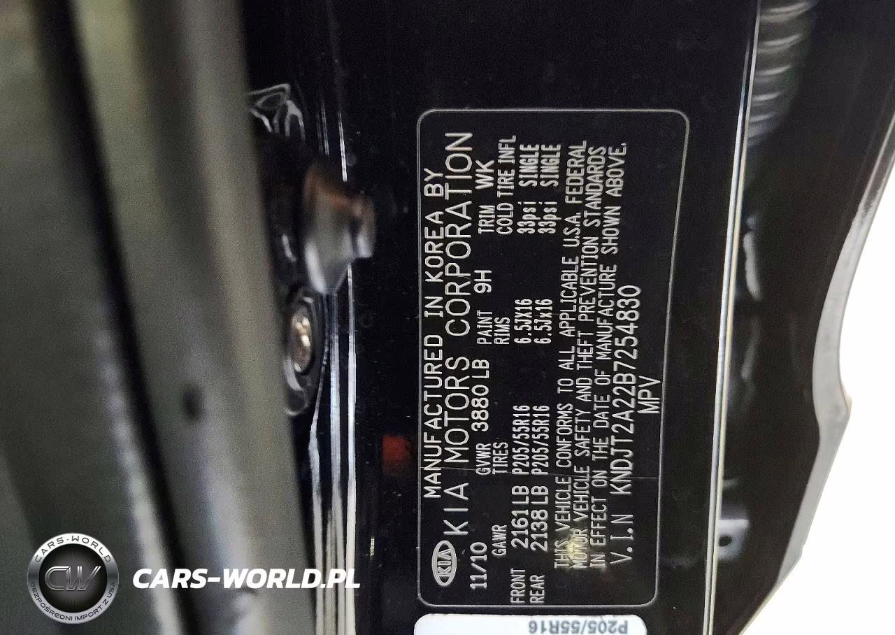2011 Kia Soul + VIN:KNDJT2A22B7254830 - 12