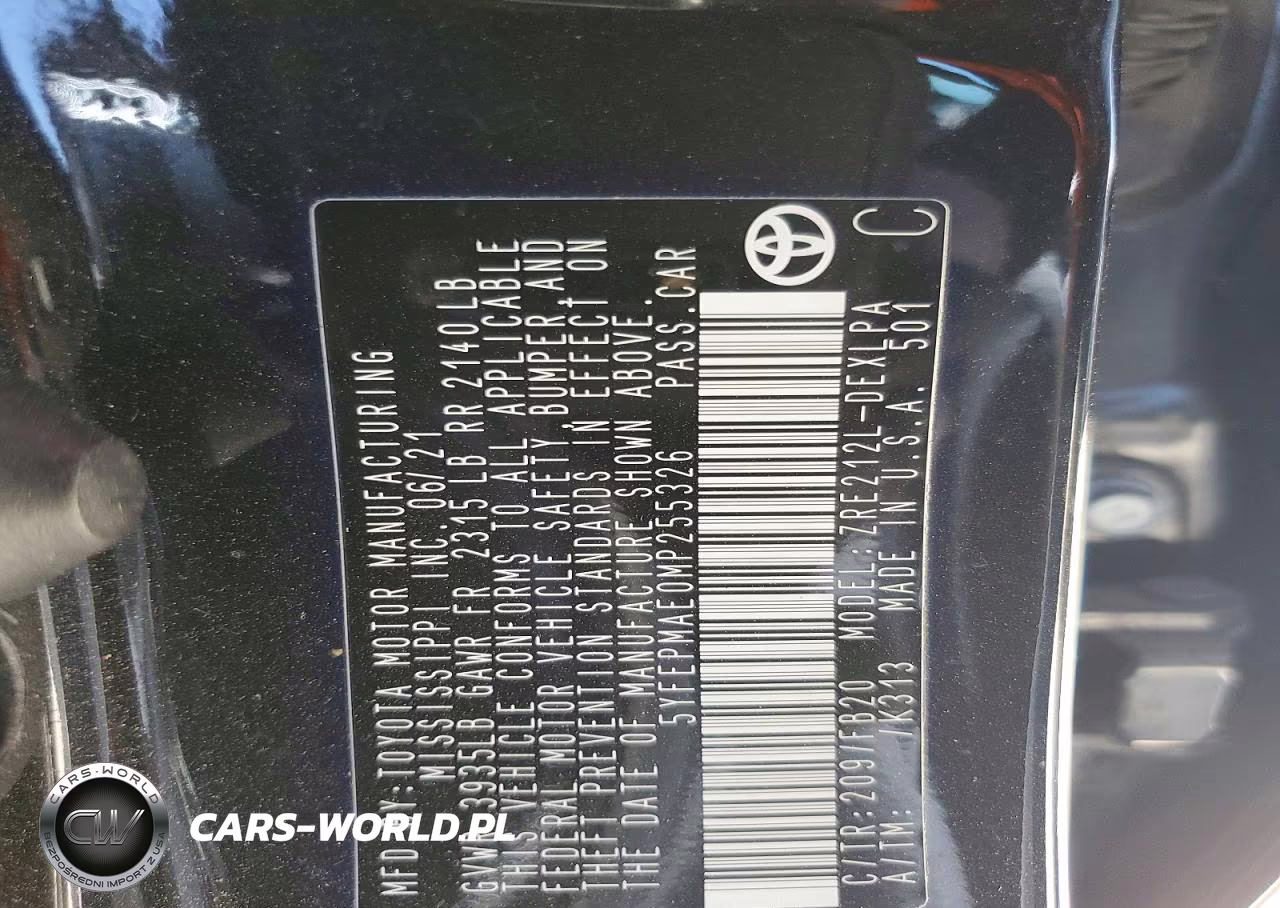 2021 Toyota Corolla Le VIN:5YFEPMAE0MP255326 - 13
