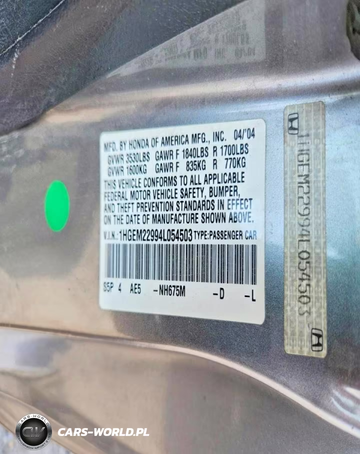 2004 Honda Civic Ex VIN:1HGEM22994L054503 - 12