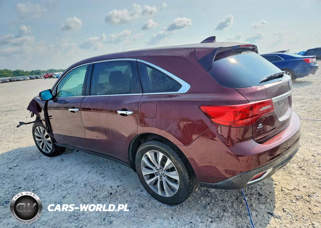 2014 Acura Mdx Technology VIN:5FRYD4H46EB025692 - 2