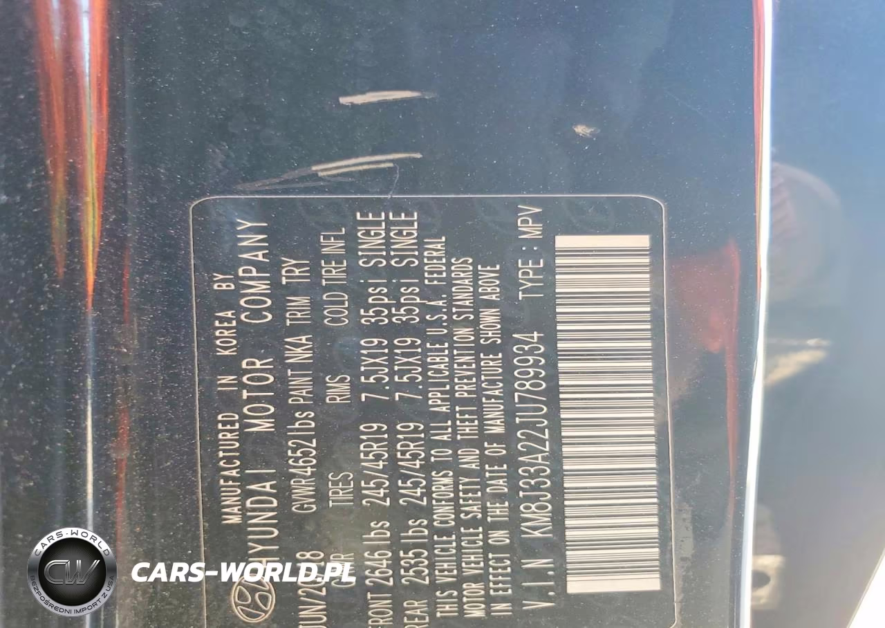 2018 Hyundai Tucson Limited VIN:KM8J33A22JU789934 - 12