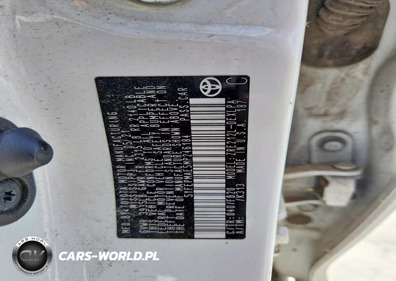 2021 Toyota Corolla Le VIN:5YFEPMAE5MP246184 - 12