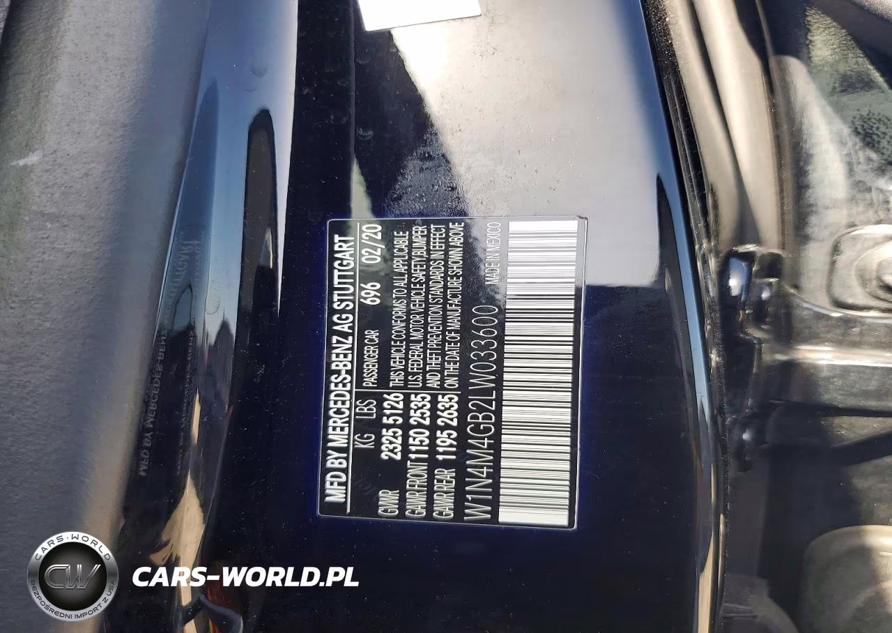 2020 Mercedes-Benz Glb 250 VIN:W1N4M4GB2LW033600 - 14