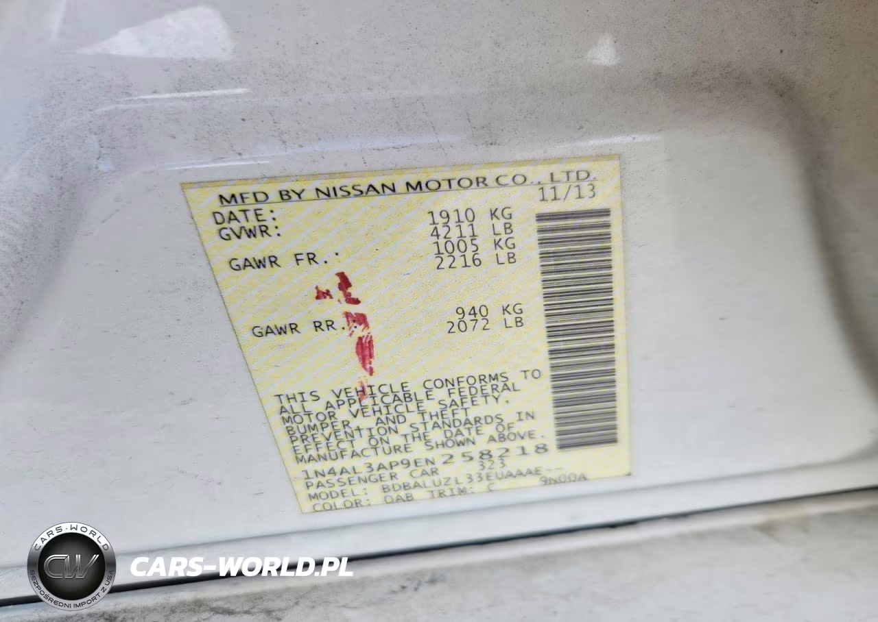 2014 Nissan Altima 2.5 Sv VIN:1N4AL3AP9EN258218 - 12