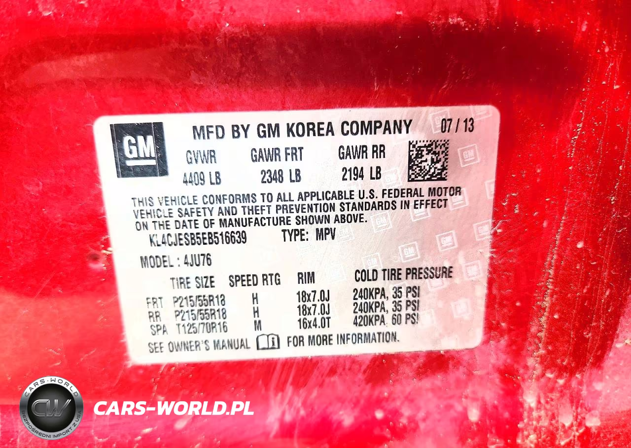 2014 Buick Encore VIN:KL4CJESB5EB516639 - 12