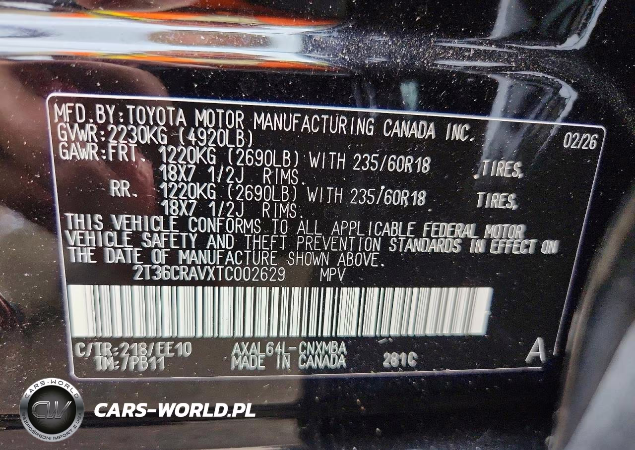2026 Toyota Rav4 Xle Premium VIN:2T36CRAVXTC002629 - 14