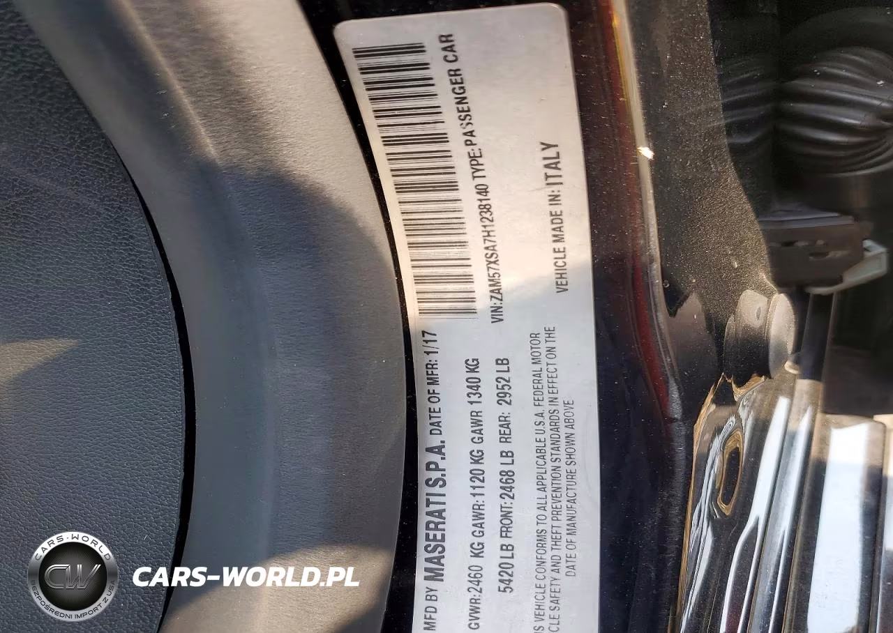 2017 Maserati Ghibli VIN:ZAM57XSA7H1238140 - 12