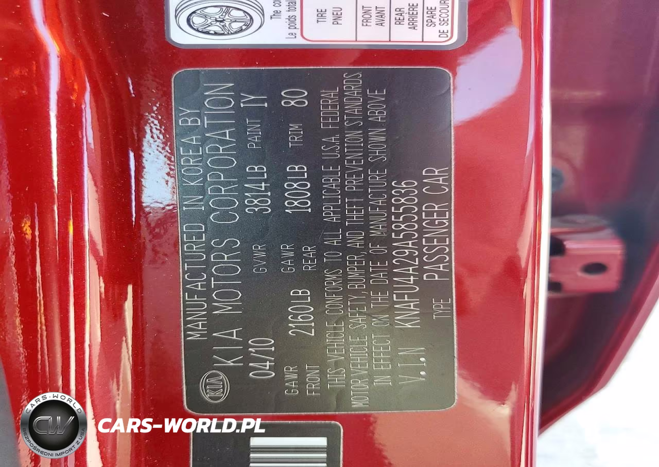 2010 Kia Forte Ex VIN:KNAFU4A29A5855836 - 12