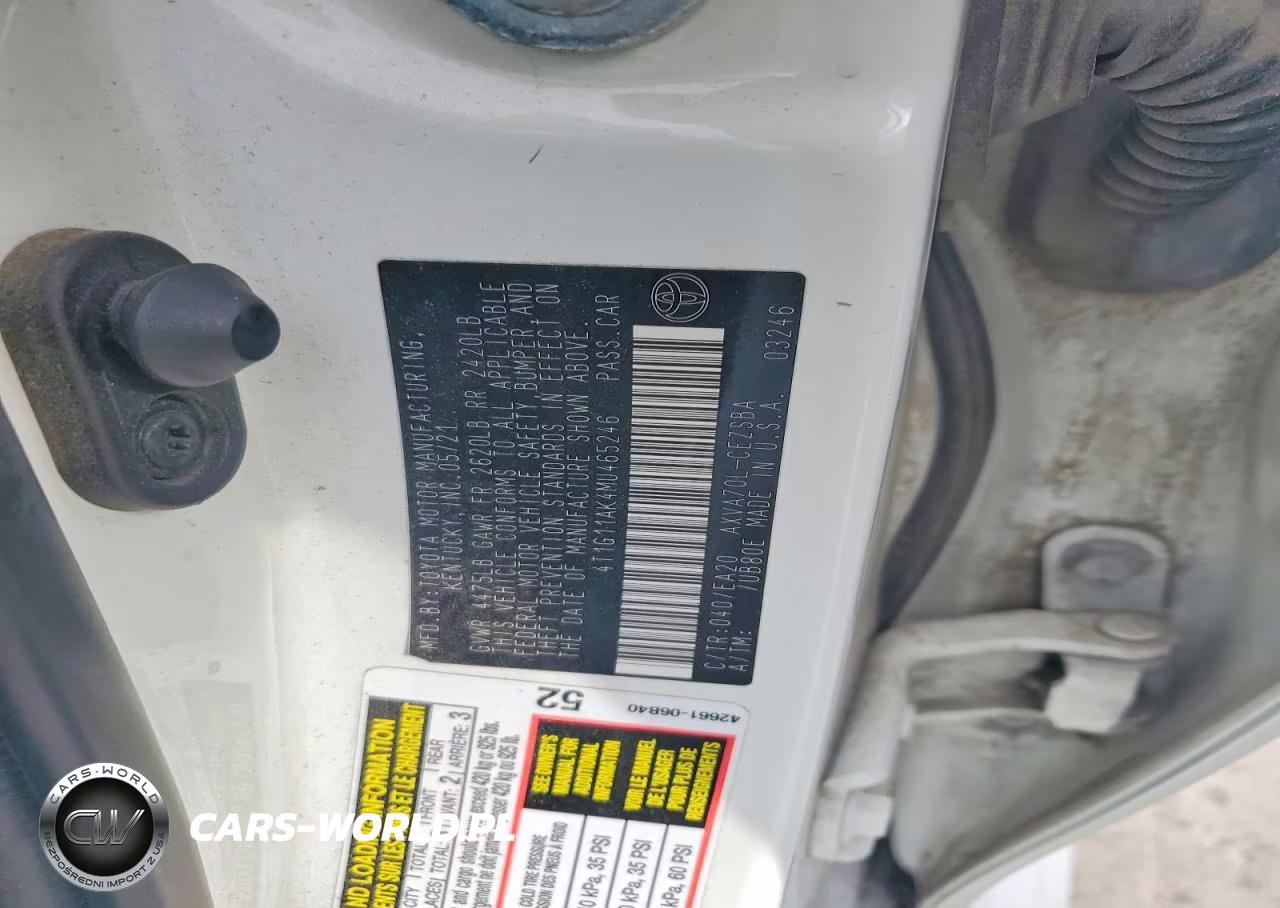 2021 Toyota Camry Se VIN:4T1G11AK4MU465246 - 12