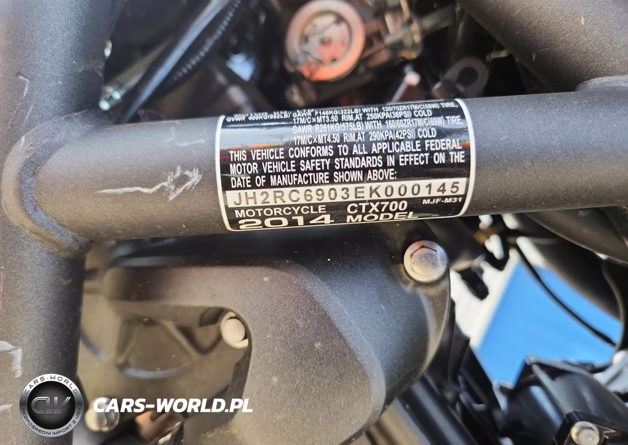 2014 Honda Ctx700 VIN:JH2RC6903EK000145 - 9