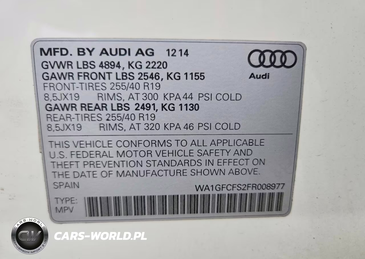 2015 Audi Q3 Prestige VIN:WA1GFCFS2FR008977 - 12
