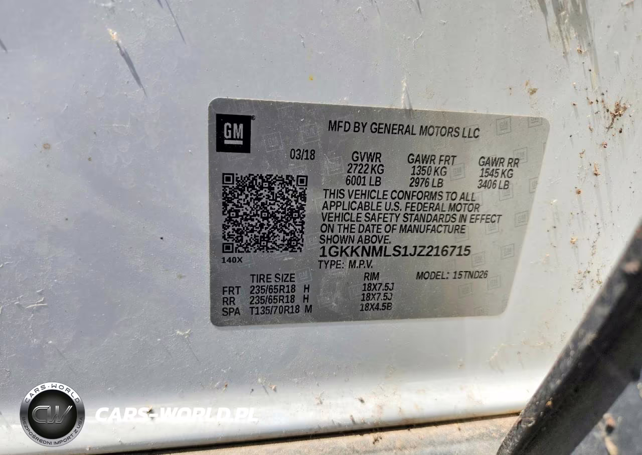 2018 GMC Acadia Slt-1 VIN:1GKKNMLS1JZ216715 - 12