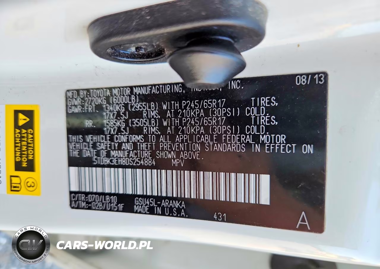 2013 Toyota Highlander Se VIN:5TDBK3EH8DS254884 - 13