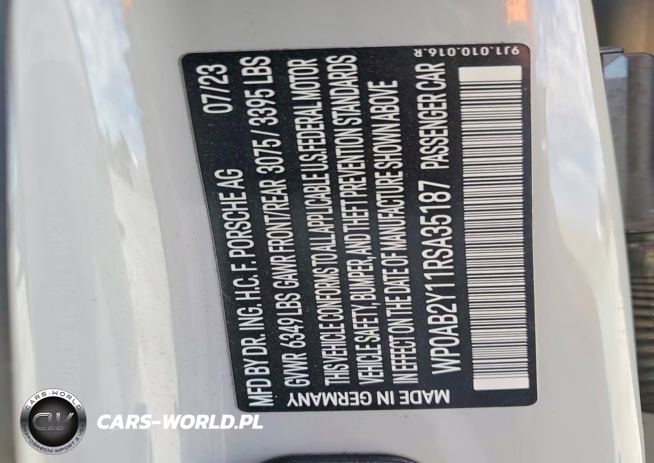 2024 Porsche Taycan 4S VIN:WP0AB2Y11RSA35187 - 12