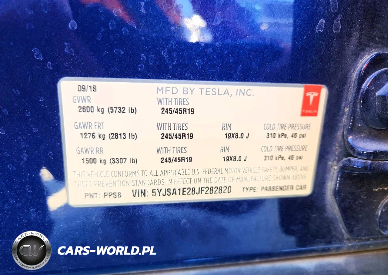 2018 Tesla Model S VIN:5YJSA1E28JF282820 - 12