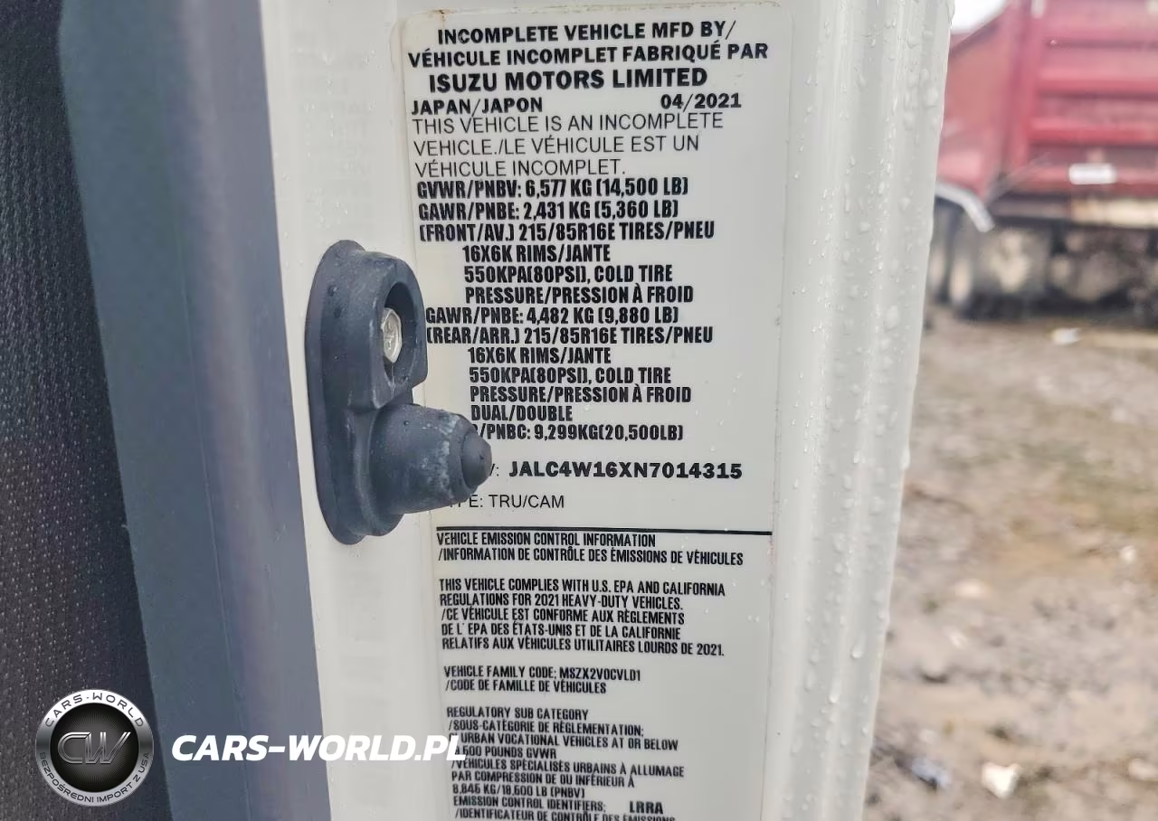 2022 Isuzu Npr Hd VIN:JALC4W16XN7014315 - 12