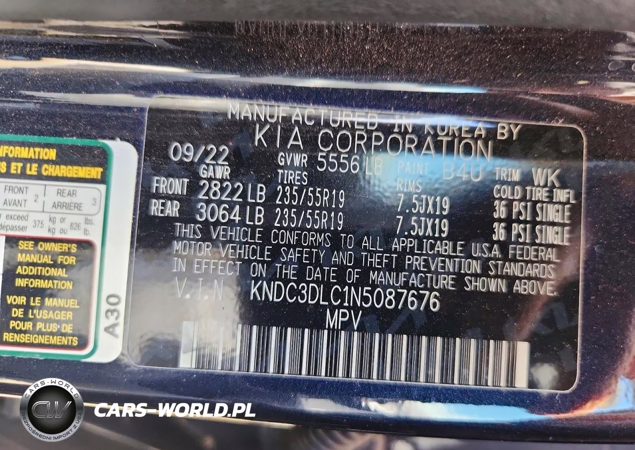 2022 Kia Ev6 Wind VIN:KNDC3DLC1N5087676 - 12