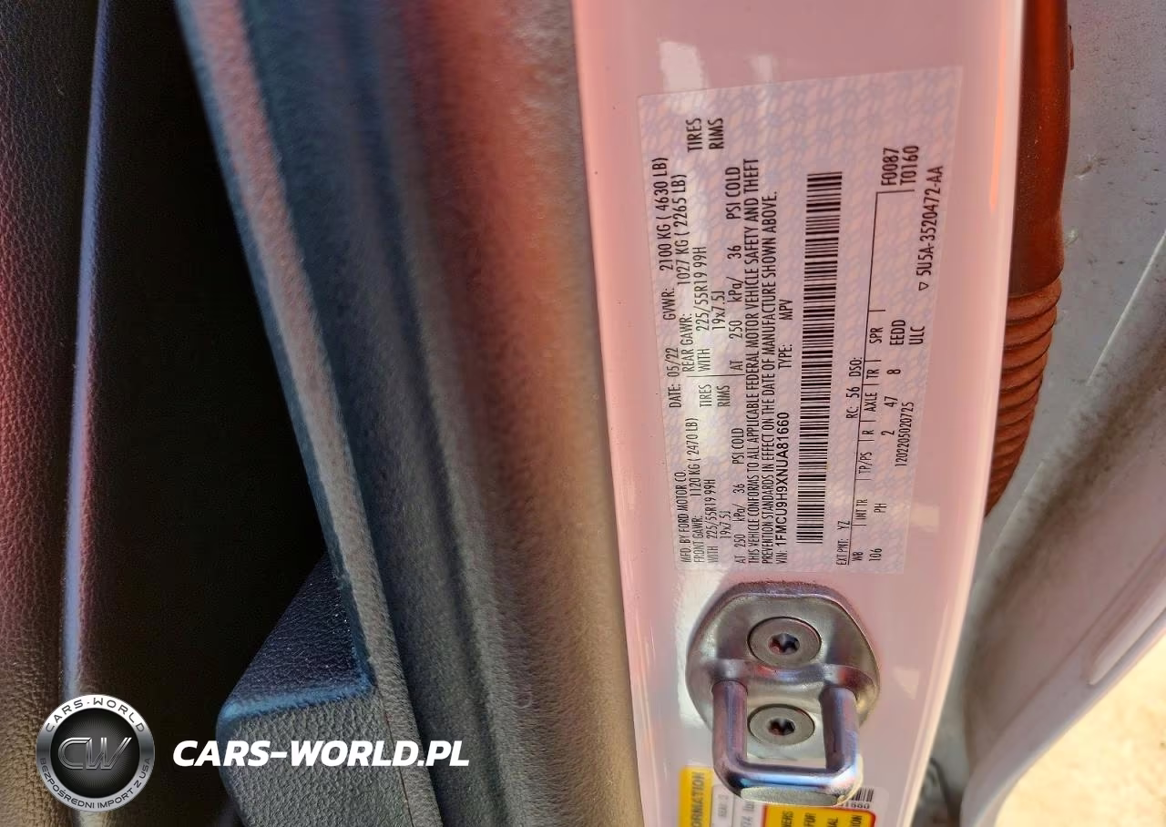 2022 Ford Escape Sel VIN:1FMCU9H9XNUA81660 - 12