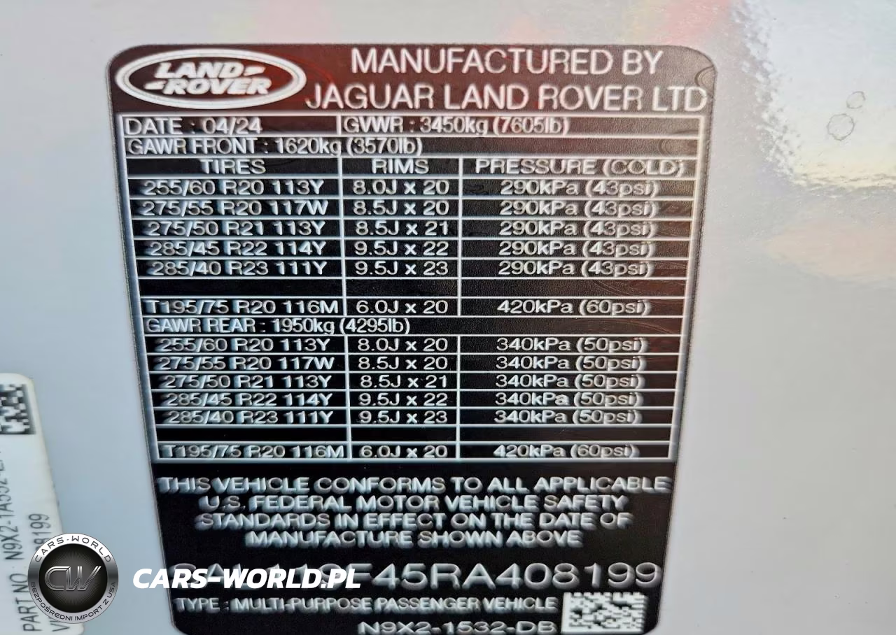 2024 Land Rover Range Rover Sport Autobiography VIN:SAL119F45RA408199 - 14