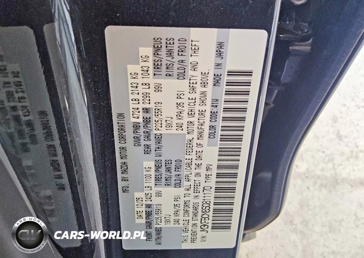 2025 Mazda Cx-5 Preferred VIN:JM3KFBCM8S0811170 - 14
