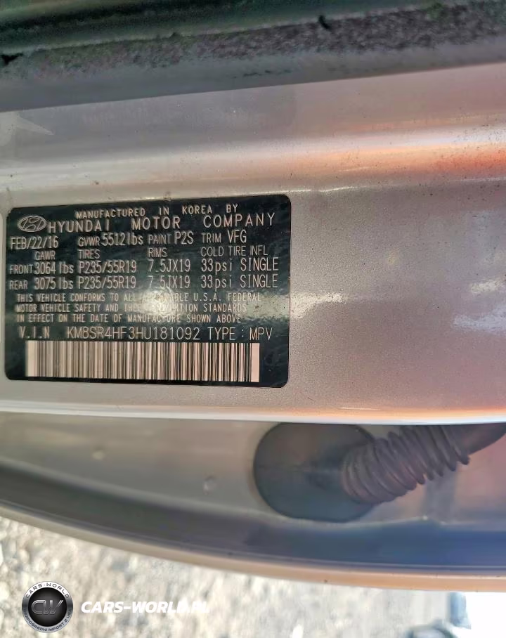 2017 Hyundai Santa Fe Limited Ultimate VIN:KM8SR4HF3HU181092 - 13