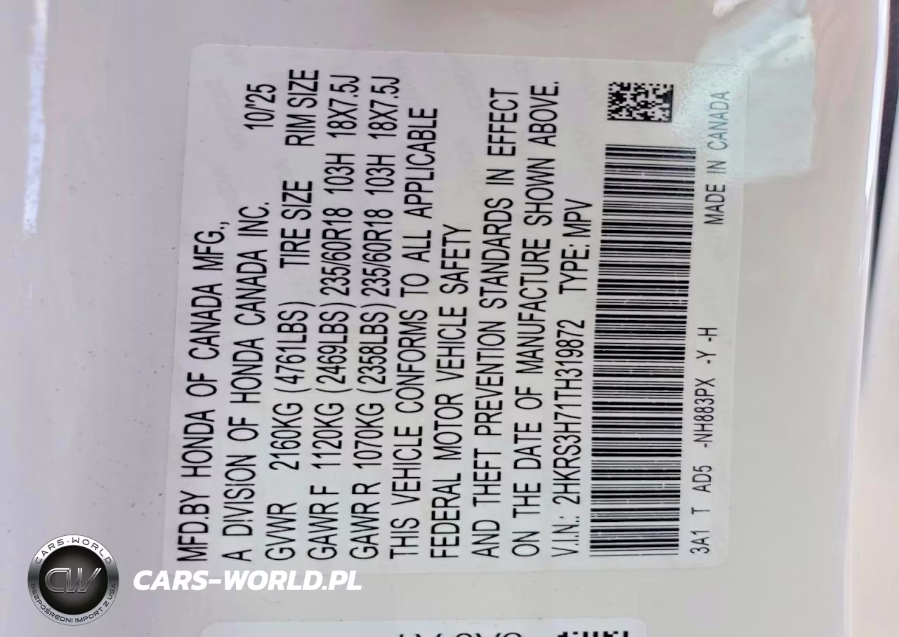 2026 Honda Cr-V Exl VIN:2HKRS3H71TH319872 - 13