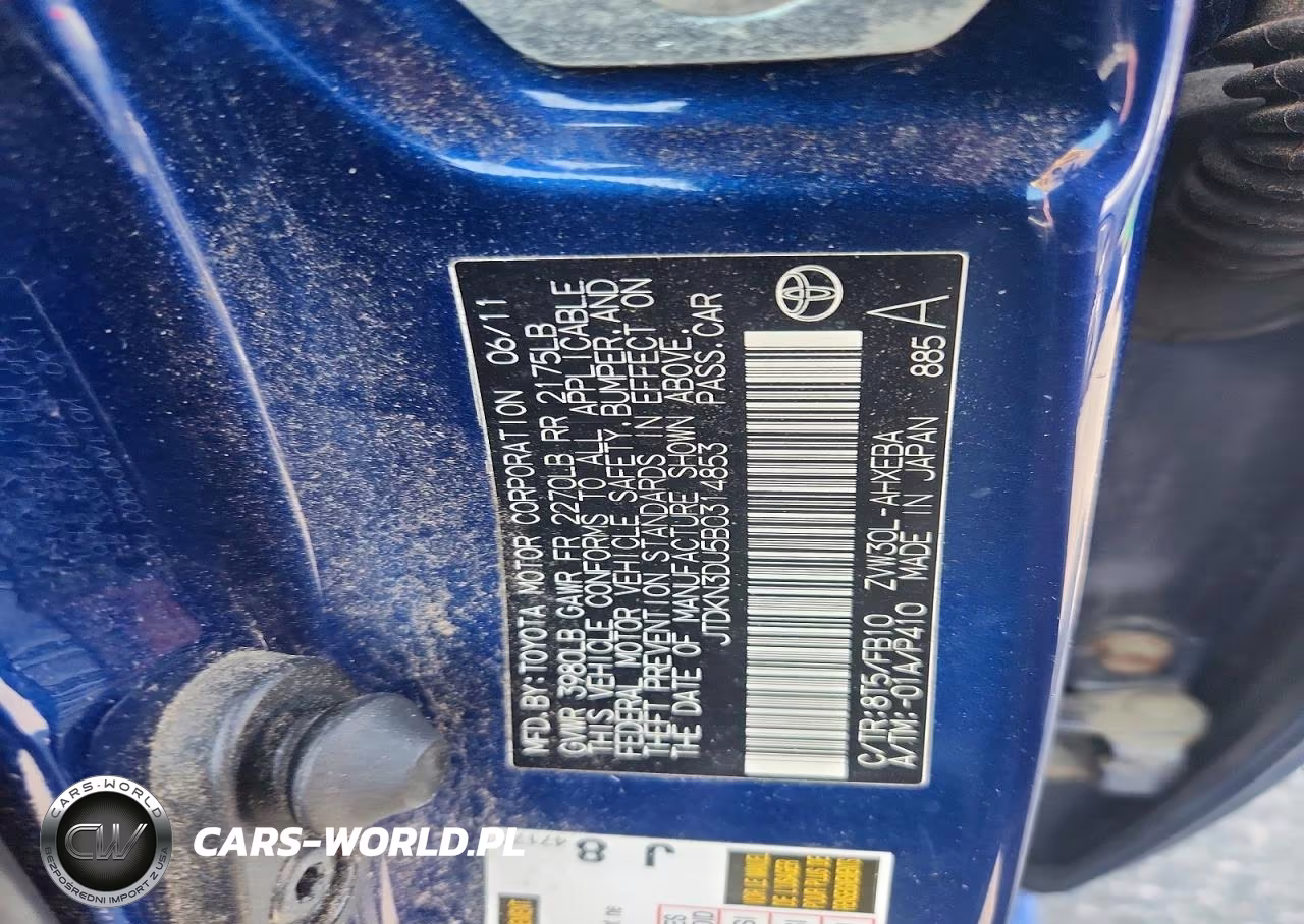 2011 Toyota Prius Two VIN:JTDKN3DU5B0314853 - 12