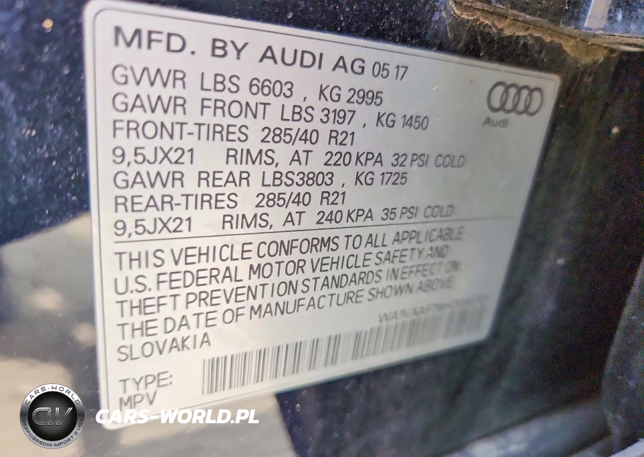 2017 Audi Q7 Prestige VIN:WA1VAAF76HD056701 - 13
