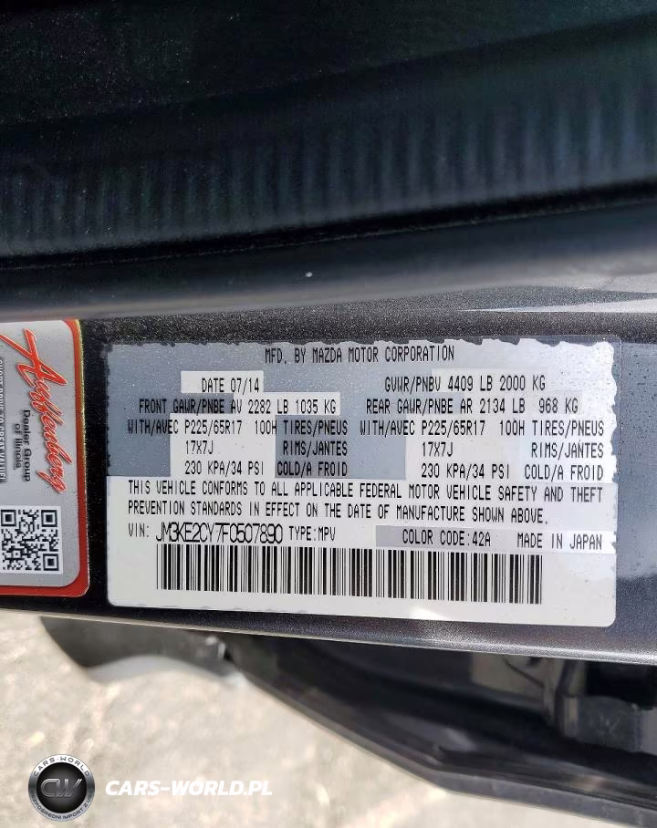 2015 Mazda Cx-5 Touring VIN:JM3KE2CY7F0507890 - 13