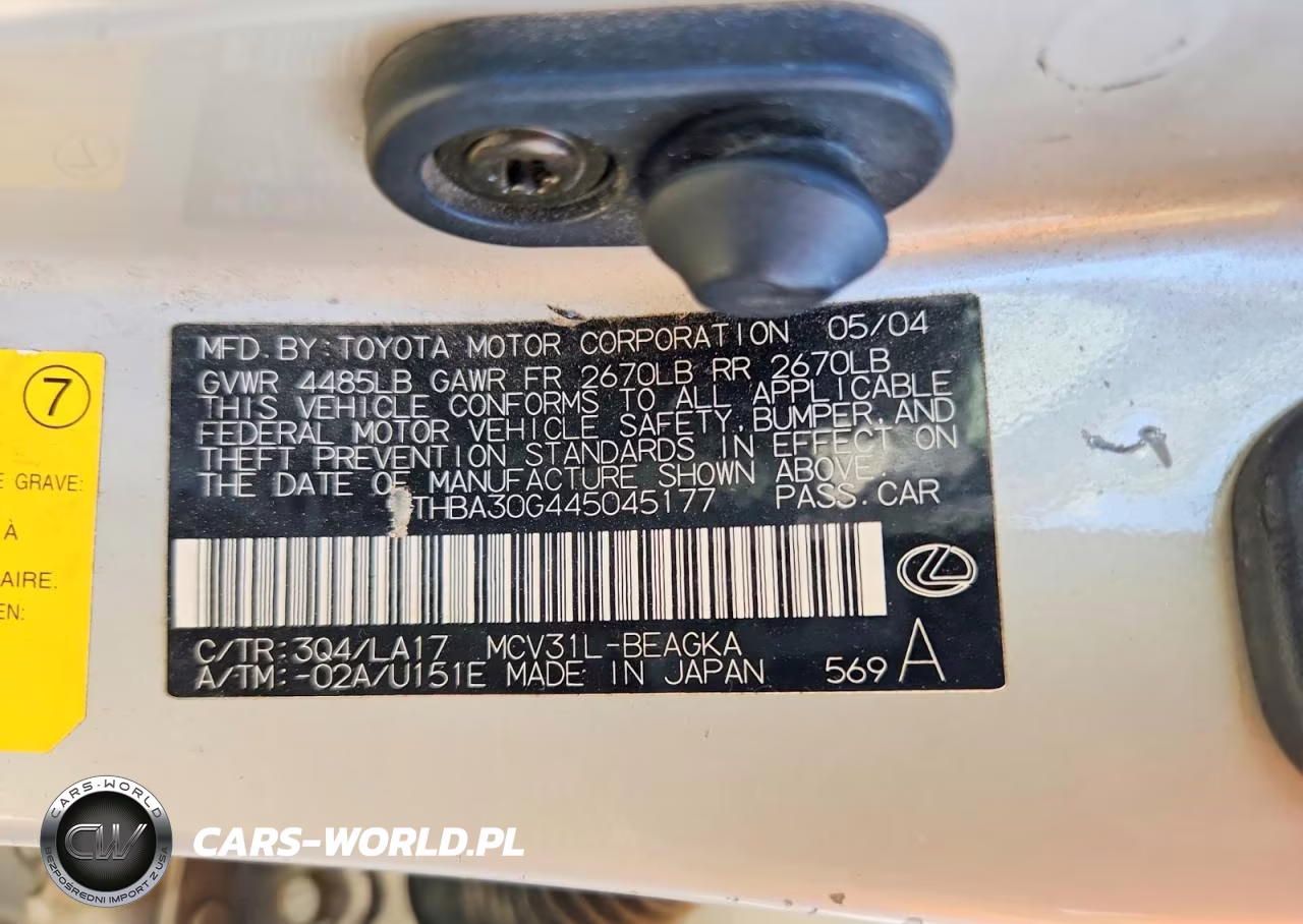 2004 Lexus Es 330 VIN:JTHBA30G445045177 - 13