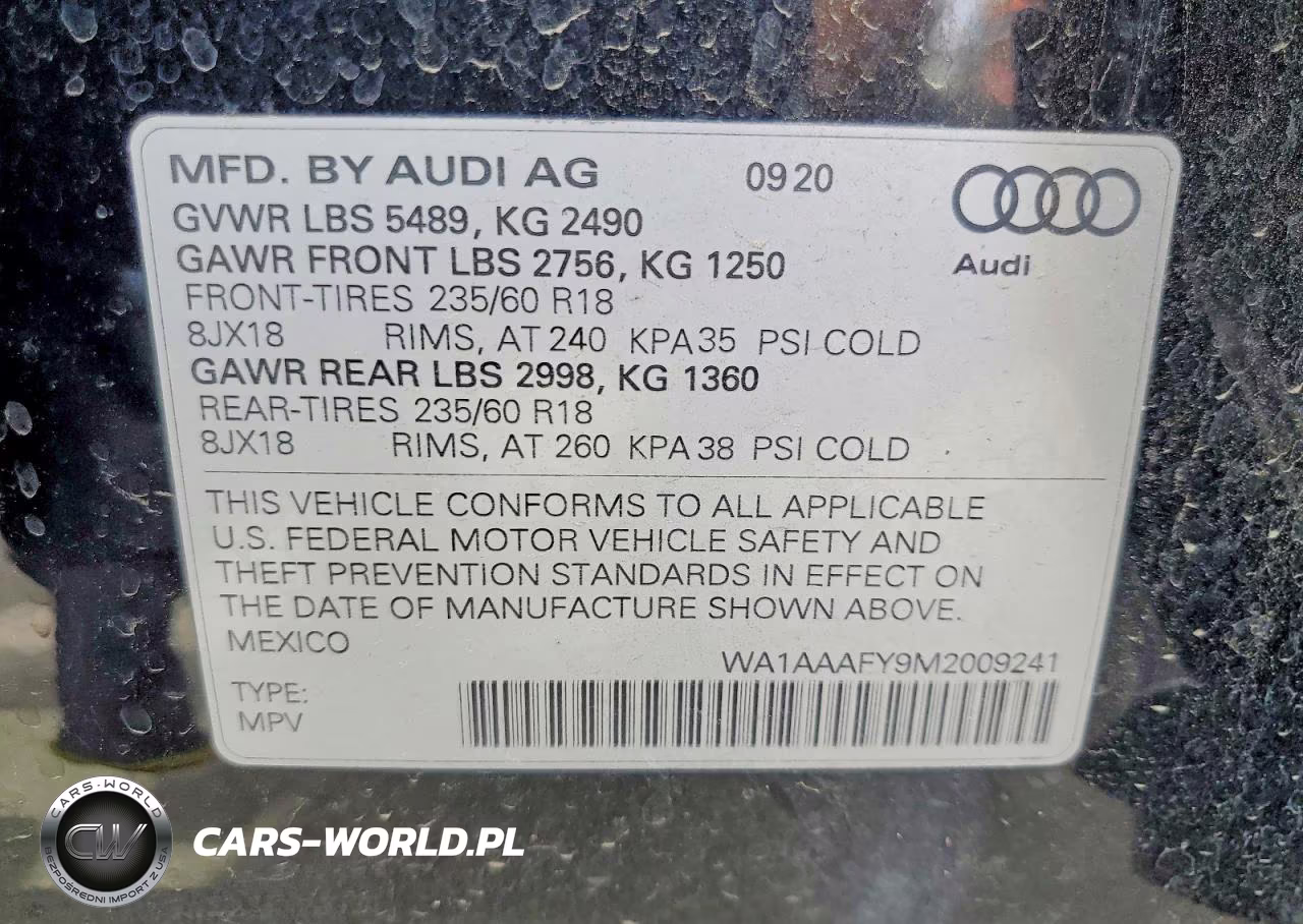 2021 Audi Q5 Premium VIN:WA1AAAFY9M2009241 - 13