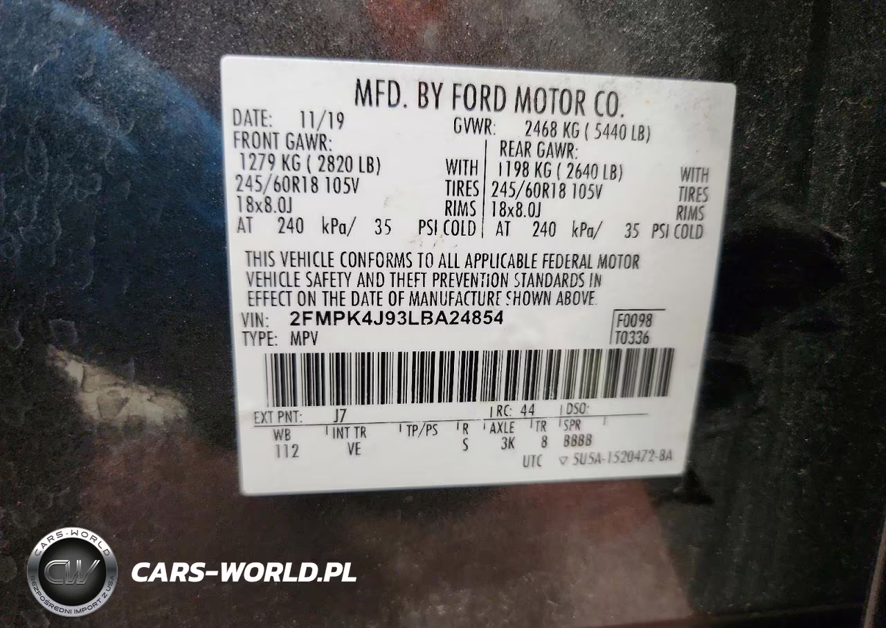 2020 Ford Edge Sel VIN:2FMPK4J93LBA24854 - 13