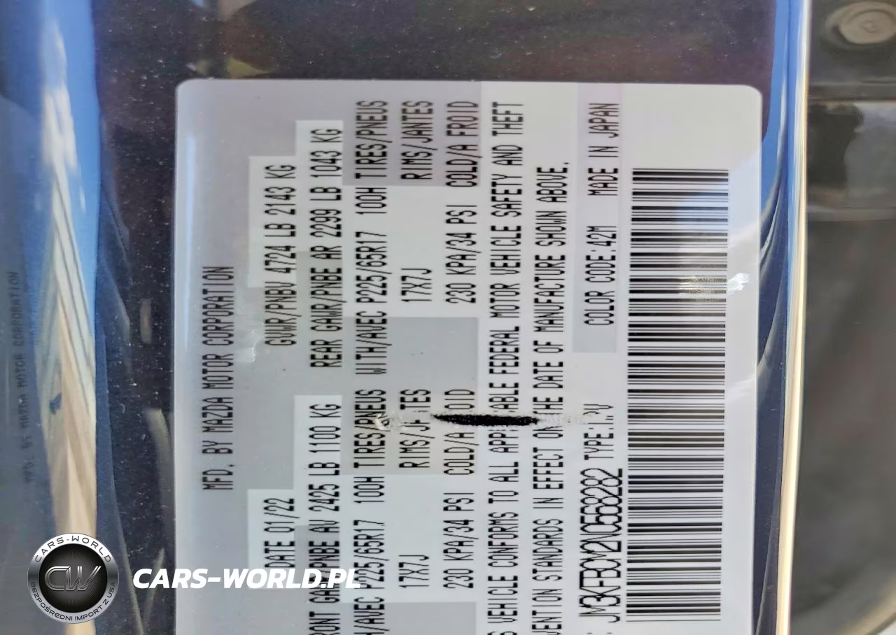 2022 Mazda Cx-5 Preferred VIN:JM3KFBCM2N0568282 - 12