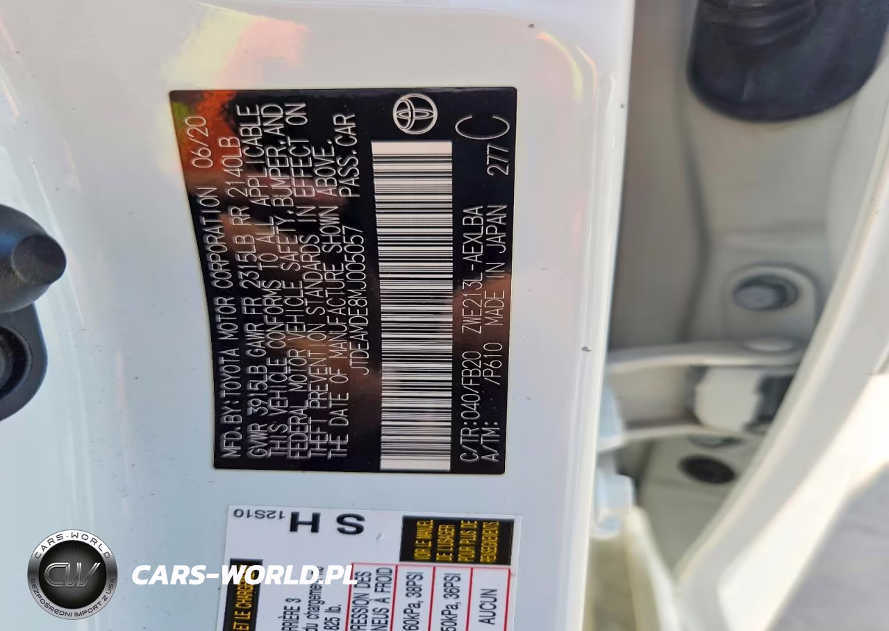 2021 Toyota Corolla Le VIN:JTDEAMDE8MJ005057 - 12