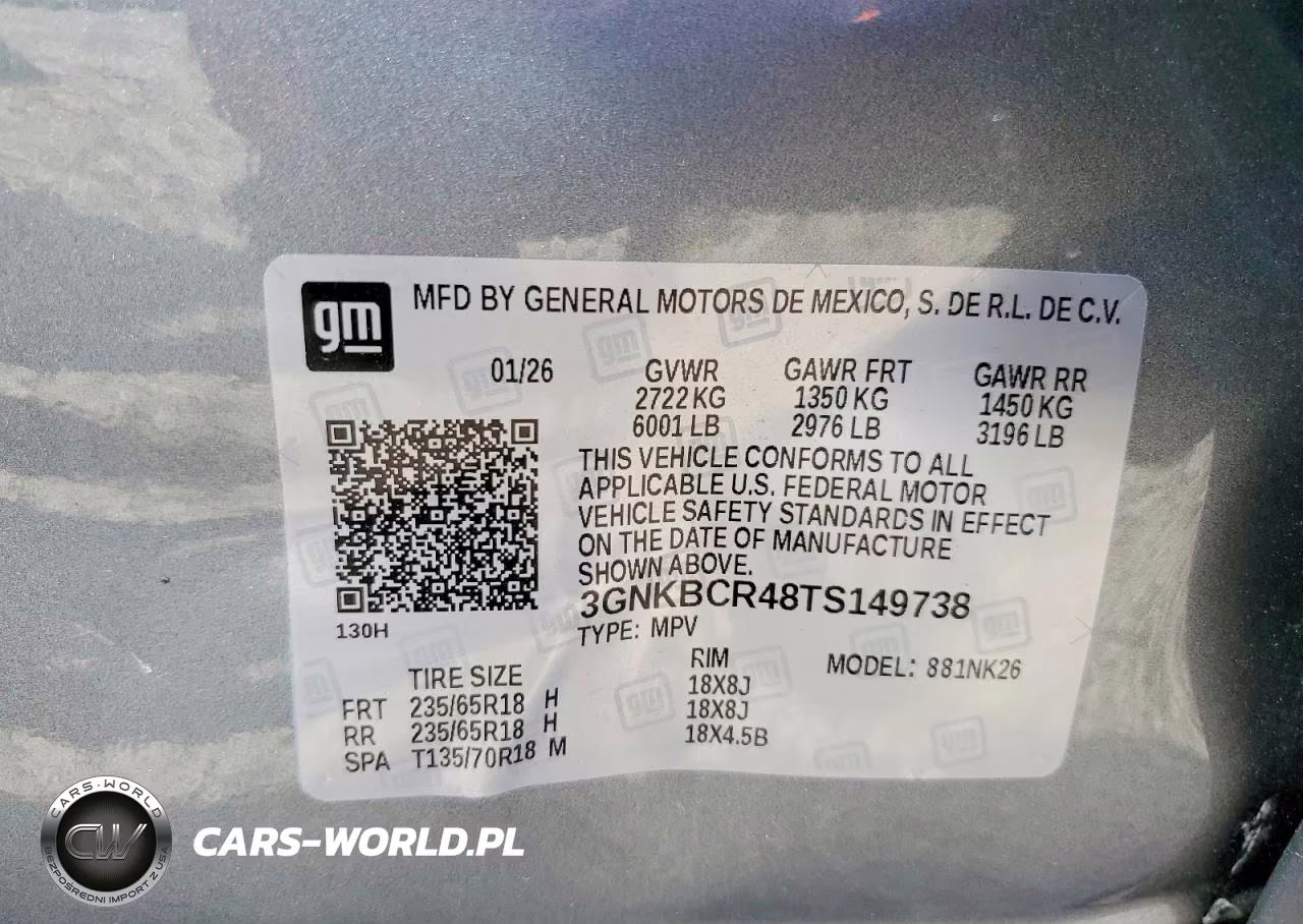2026 Chevrolet Blazer 2Lt VIN:3GNKBCR48TS149738 - 12