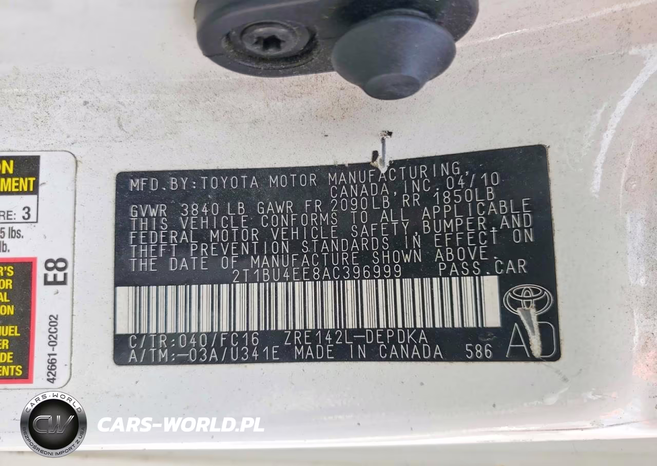 2010 Toyota Corolla Le VIN:2T1BU4EE8AC396999 - 12