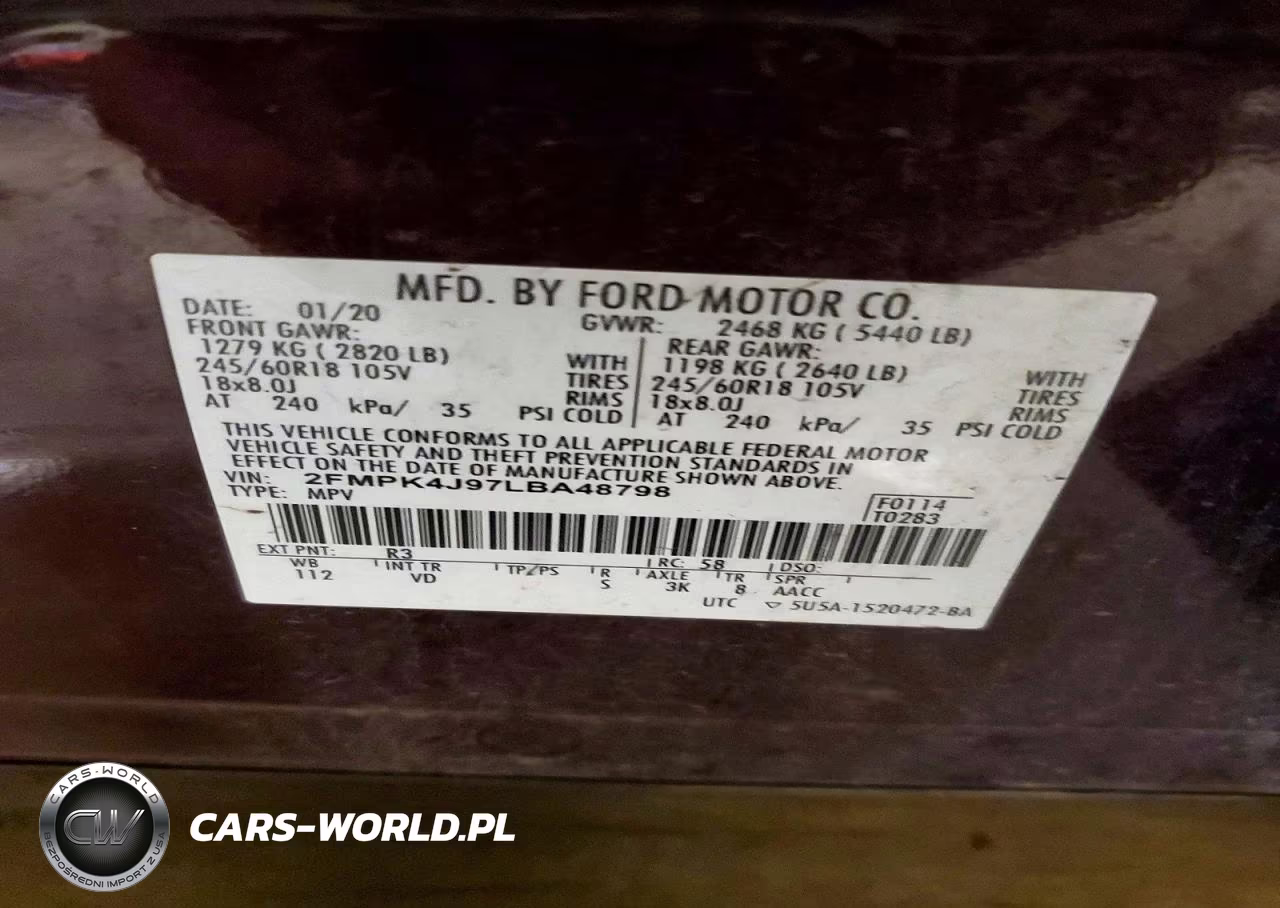 2020 Ford Edge Sel VIN:2FMPK4J97LBA48798 - 13