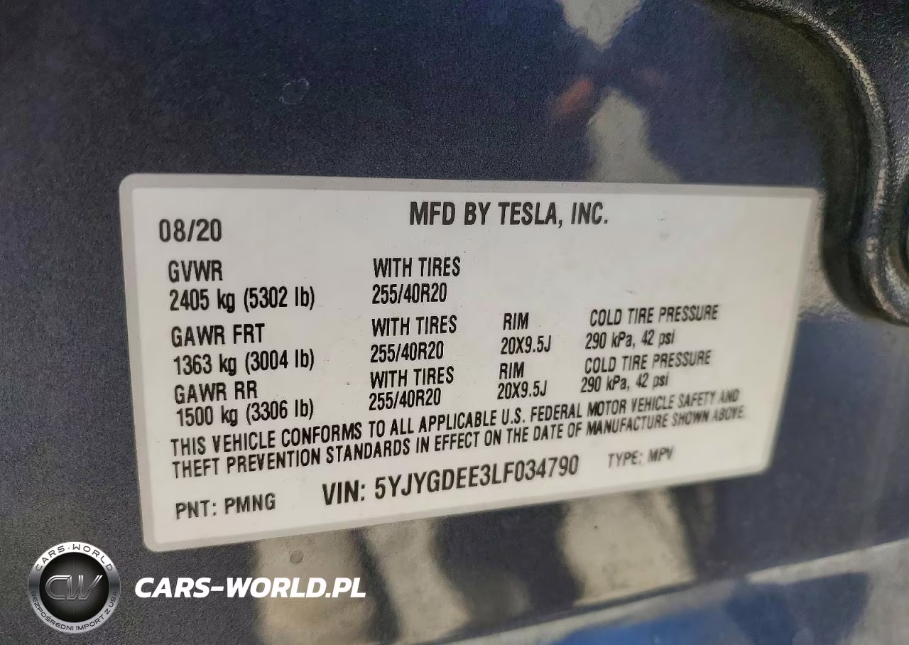 2020 Tesla Model Y VIN:5YJYGDEE3LF034790 - 12