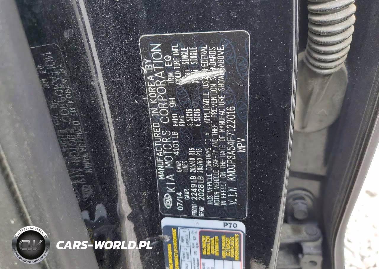 2015 Kia Soul + VIN:KNDJP3A54F7122016 - 13