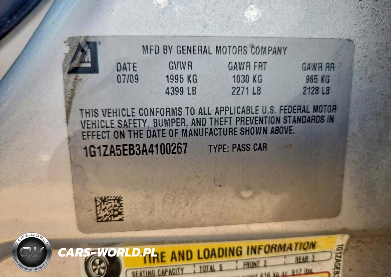 2010 Chevrolet Malibu Ls VIN:1G1ZA5EB3A4100267 - 12