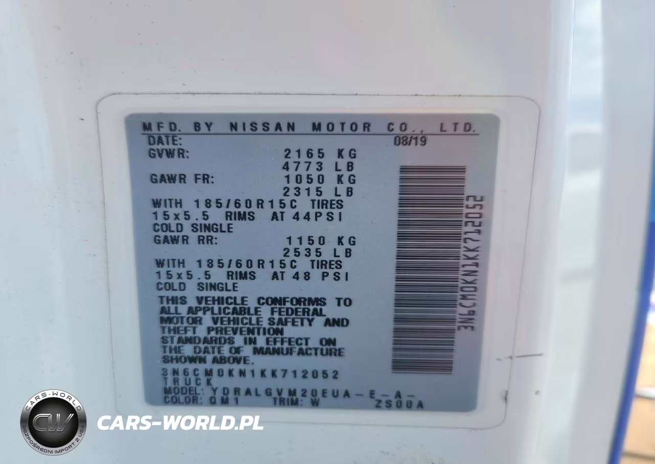 2019 Nissan Nv200 Delivery Van VIN:3N6CM0KN1KK712052 - 13