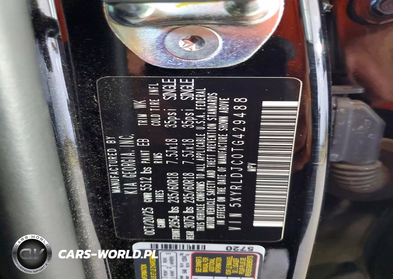 2026 Kia Sorento S VIN:5XYRLDJC0TG429488 - 13