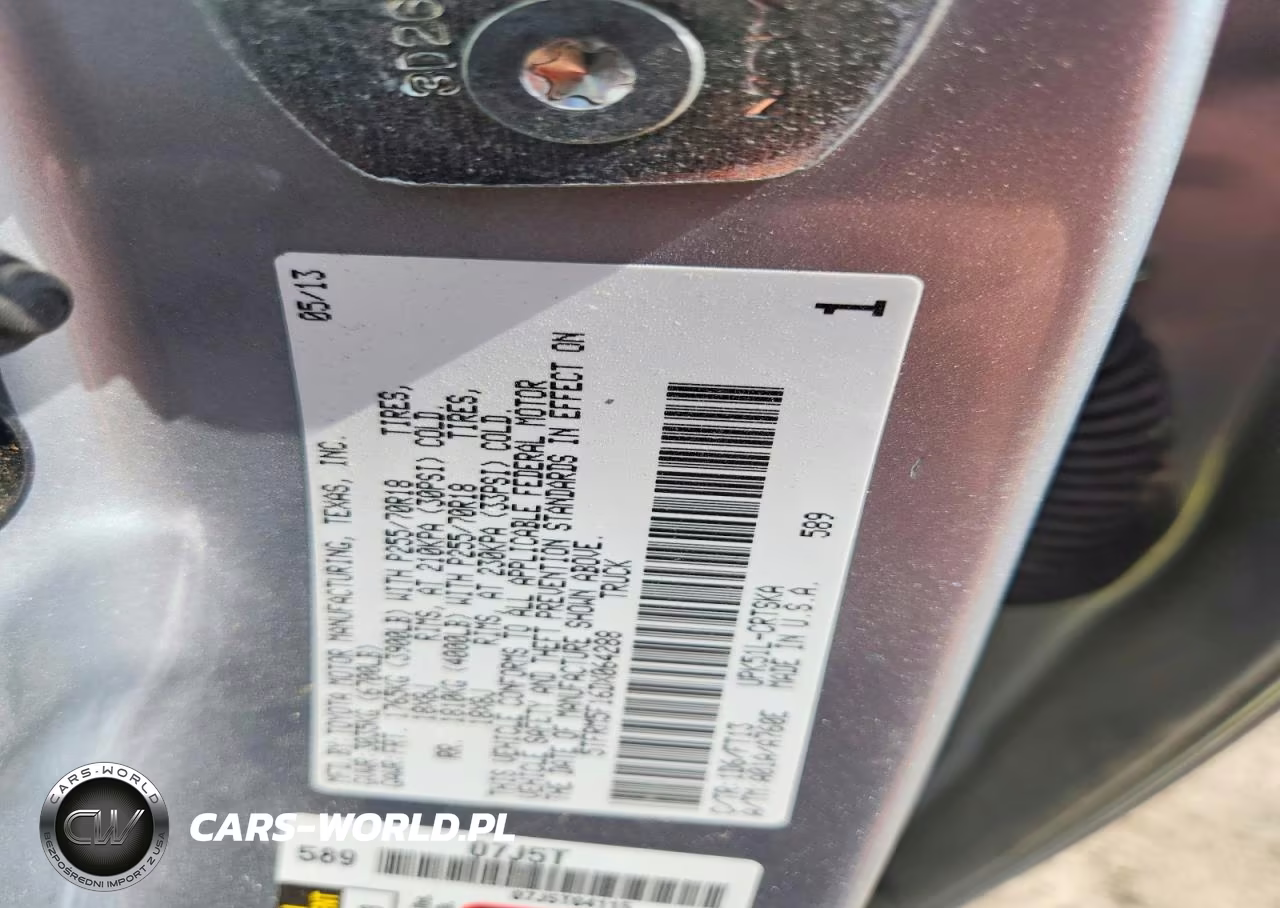 2013 Toyota Tundra Double Cab Sr5 VIN:5TFRM5F16DX064288 - 12