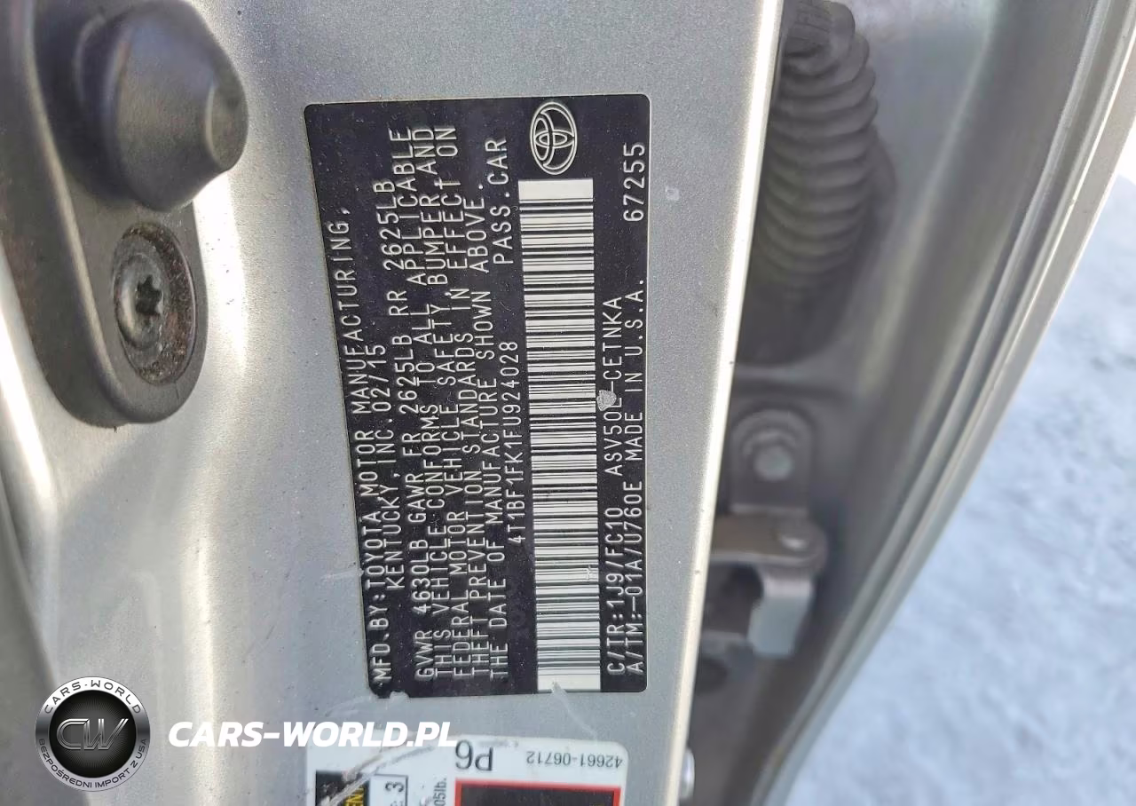 2015 Toyota Camry Le VIN:4T1BF1FK1FU924028 - 12