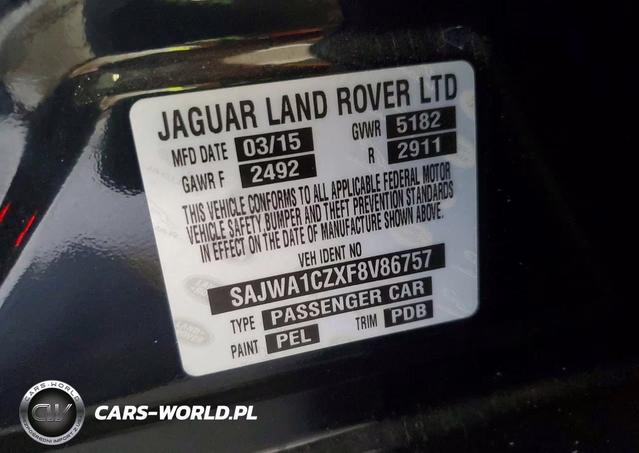 2015 Jaguar Xj VIN:SAJWA1CZXF8V86757 - 12