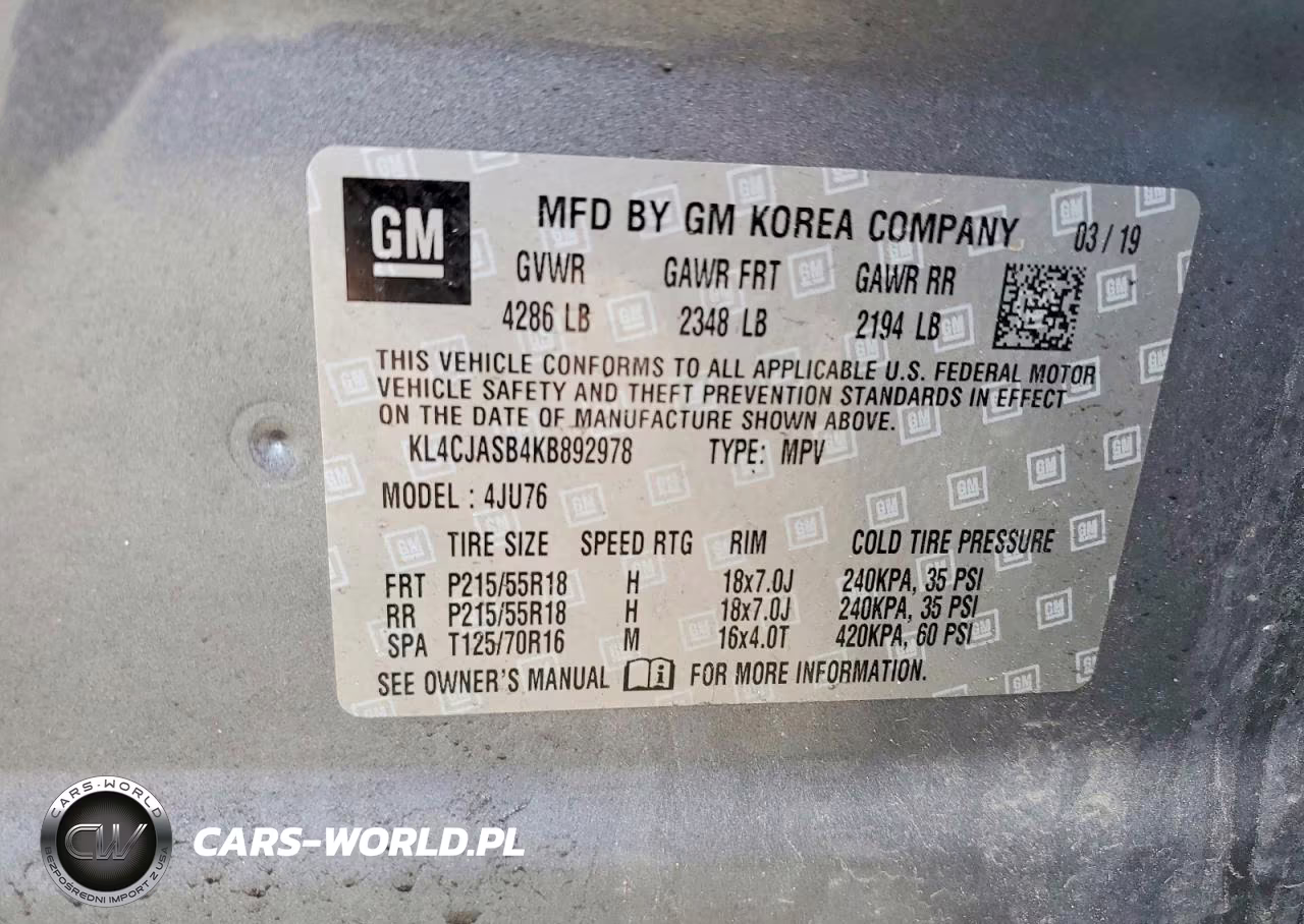 2019 Buick Encore Preferred VIN:KL4CJASB4KB892978 - 13