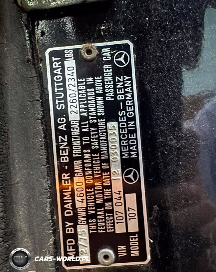 1976 Mercedes-Benz 450 VIN:10704412030035 - 11